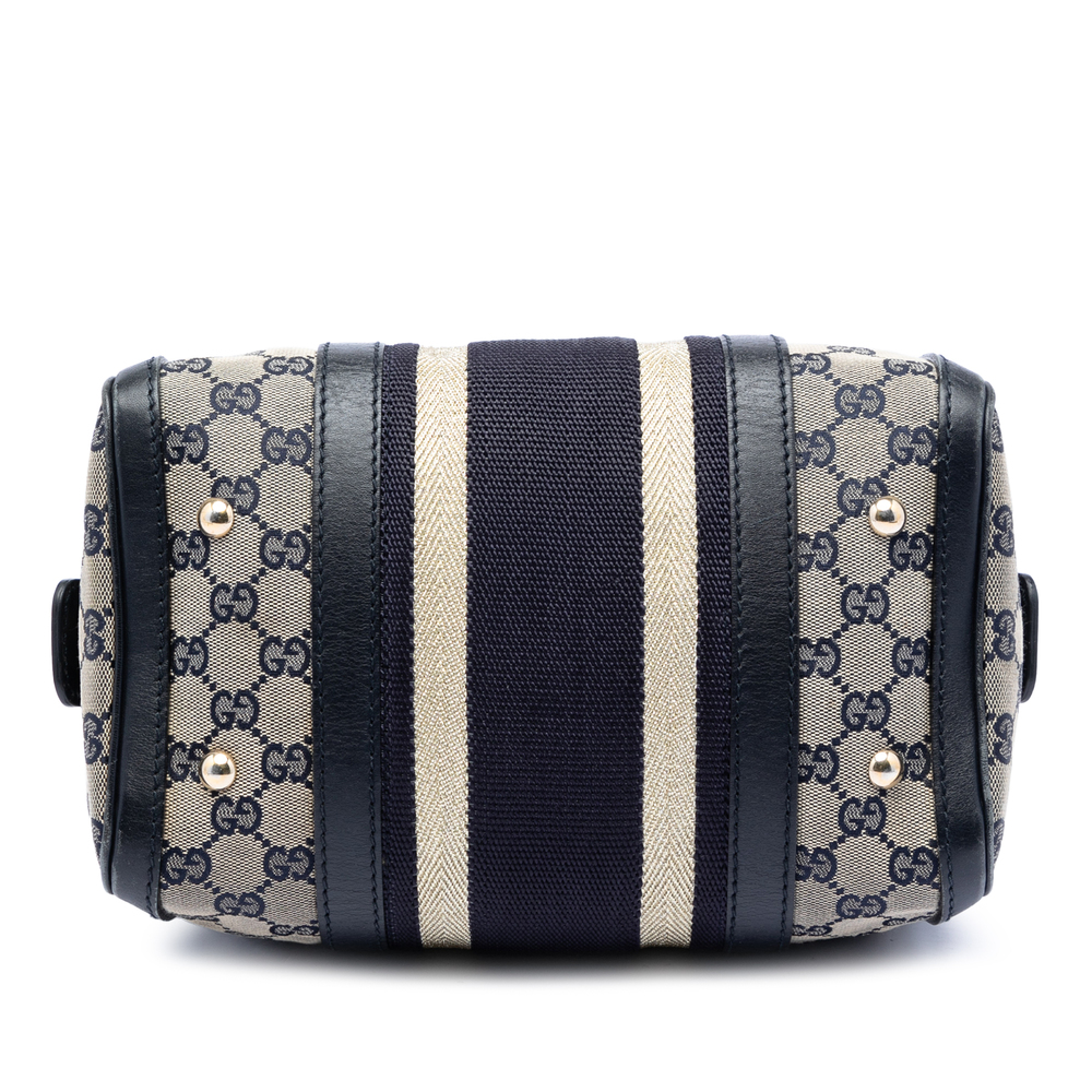Pre-Loved Gucci Small GG Canvas Web Joy Boston Bag - Picture 3 of 7